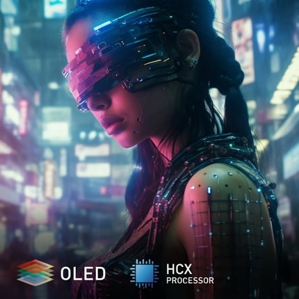 Abbildung Genießen Sie ein atemberaubendes Kinoerlebnis auf einem 4K OLED Fernseher