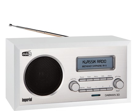 Abbildung DAB+ und UKW-Radio in zeitlosem Retro-Design