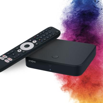 Abbildung Android TV terrestrischer und Kabel-Receiver in EINER Box