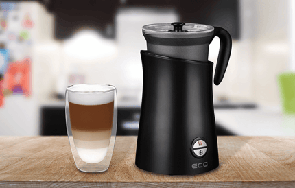 Abbildung Cappuccino mit cremigen Schaum bequem zu Hause zubereiten