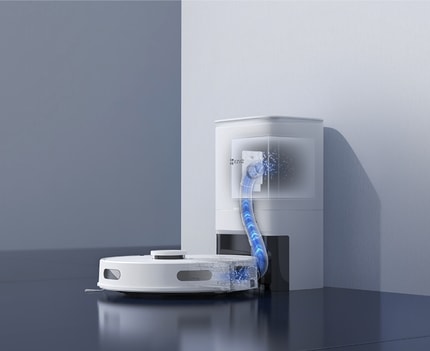 Abbildung EZVIZ RE4 Plus – Intelligente Reinigung mit Selbstentleerung