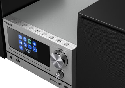 Abbildung Internetradio, Digitalradio DAB+, UKW und Bluetooth®-Audio-Streaming