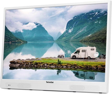 Abbildung Mobiles Smart-TV mit Akku und Reisetasche