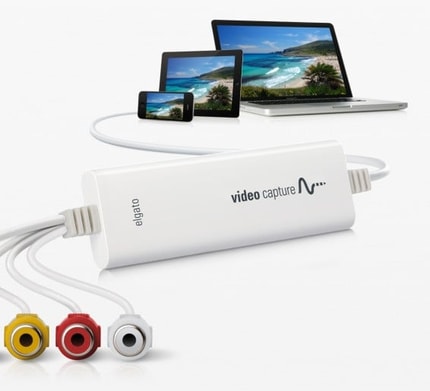 Abbildung Digitalisieren Sie Filme von analogen Videoquellen wie VHS-Rekordern oder Camcordern für die Übertragung auf Mac, PC und iPad
