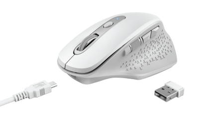 Abbildung Hochwertige Funkmaus mit komfortablem Design und integriertem Akku