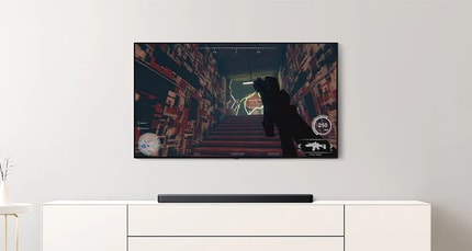Abbildung Die LG Soundbar optimiert den Sound des LG TV