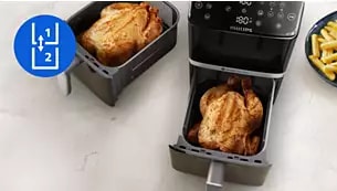 Abbildung Doppelter Genuss, halber Platzbedarf