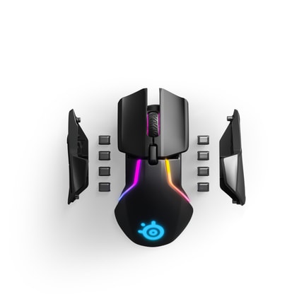 Abbildung Maus für den E-Sport-Bereich mit zwei optischen Sensoren