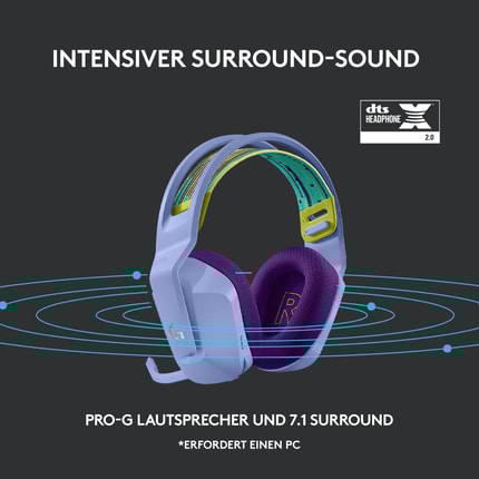 Abbildung Kabelloses LIGHTSPEED RGB Gaming-Headset
