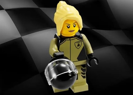 Abbildung 1 Rennfahrer-Minifigur