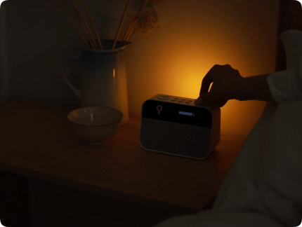 Abbildung Moment ist auch eine dimmbare Nachtlampe