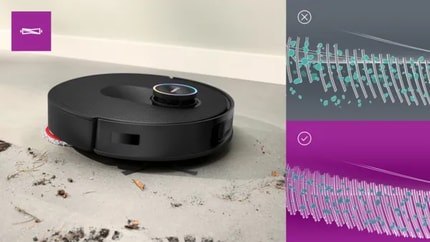 Abbildung Carbon Power Brush: Dünne, extra dichte Borsten entfernen Staub und Schmutz einfach mühelos.