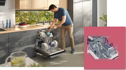 Abbildung Leicht faltbare Tellerhalterung