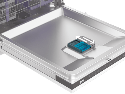 Abbildung Spülmittelfach mit Schiebeverschluss