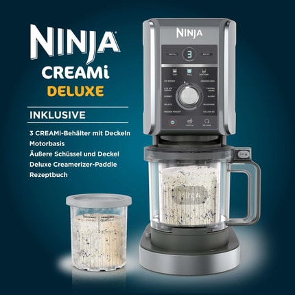 Abbildung Mit der Ninja CREAMi Deluxe können Sie fast alles in Eiscreme verwandeln und noch viel mehr.