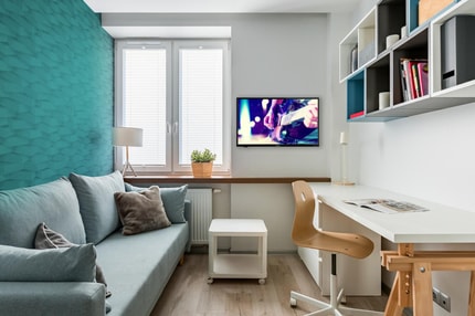 Abbildung HD LED TV mit scharfen und lebendigen Bildern