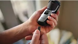 Abbildung 60 Minuten kabellos rasieren nach 1 Stunde Ladezeit