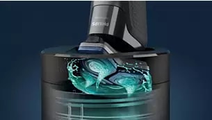 Abbildung Gründliche Reinigung in nur 1 Minute für eine hygienische Rasur