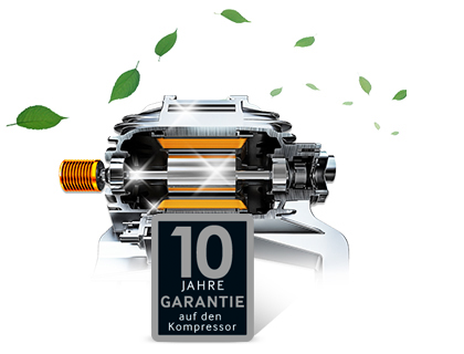Abbildung Digital-Inverter-Kompressor mit 10 Jahren Garantie
