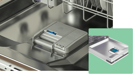 Abbildung Spülmittelfach mit Schiebeverschluss