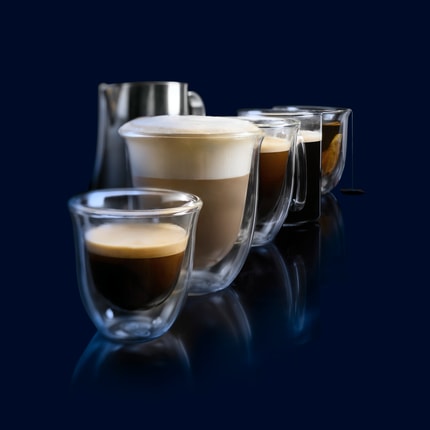 Abbildung Kaffeevariationen auf Knopfdruck