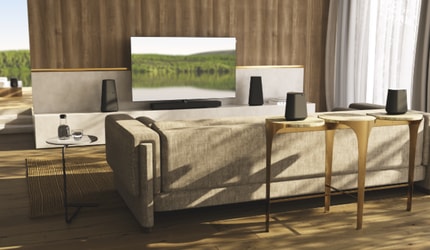 Abbildung Raumübergreifendes Audiostreaming mit Multiroom Funktion