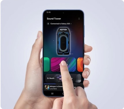 Abbildung Samsung Sound Tower-App