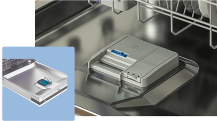 Abbildung Spülmittelfach mit Schiebeverschluss