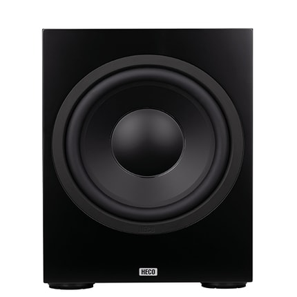 Abbildung Kraftvoller Tiefbass trifft edles Design – der HECO Aurora Sub 30A