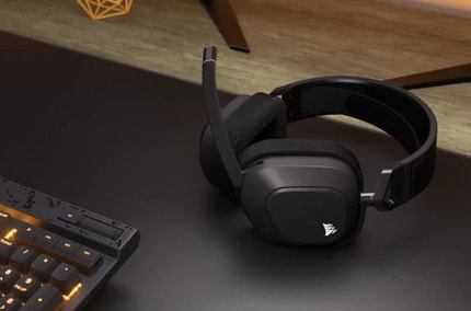 Abbildung Erlebe Gaming auf einem neuen Level mit dem HS80 MAX WIRELESS Gaming-Headset