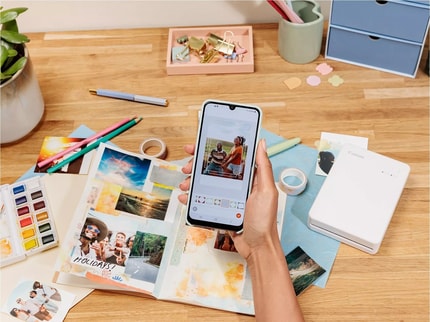 Abbildung Werde kreativ mit der SELPHY Photo Layout App