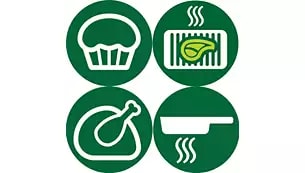 Abbildung Vielseitig: Frittieren. Backen. Grillen. Braten. Und sogar Aufwärmen!