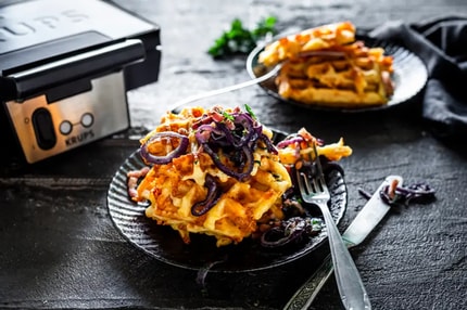 Abbildung Leckere Waffeln zu Hause