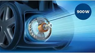 Abbildung 900-W-Motor für hohe Saugleistung