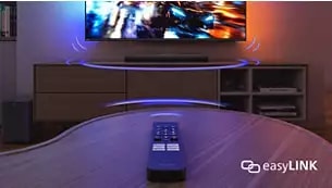 Abbildung Steuern Sie Ihre Soundbar und Ihren Fernseher mit einer einzigen Fernbedienung
