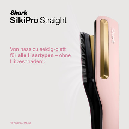 Abbildung Der SilkiPro Straight bietet nass-zu-trocken Styling mit nur einem Gerät