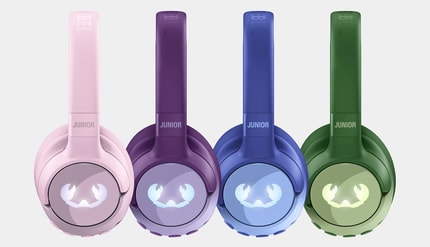 Abbildung Spiele cool mit den Clam Junior-Kopfhörern