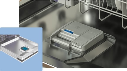 Abbildung Spülmittelfach mit Schiebeverschluss