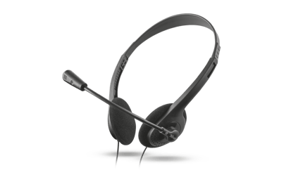 Abbildung Komplettes Home-Office-Set mit einer komfortablen Tastatur, Funkmaus, leichtem Headset und einem Mauspad