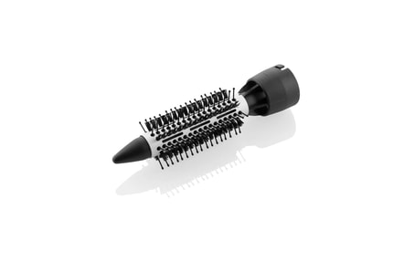 Abbildung Lockenstab-Set, Leistungsaufnahme 1000 W, Ionenfunktion, Kühlluftstufe zur Fixierung, 2 Stufen der Luftströmung und Temperatur, Öse zum Aufhängen