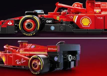 Abbildung Authentische Ferrari Details