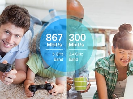 Abbildung AC1200 WLAN für ultraschnelle Internetverbindungen