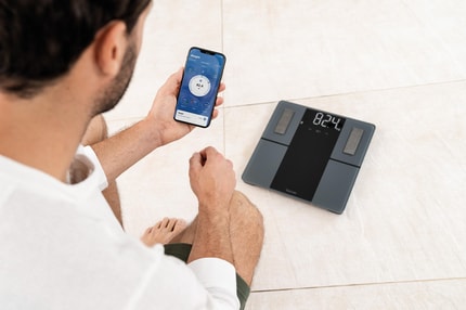 Abbildung Stylische Waage mit praktischer Bluetooth® Funktion