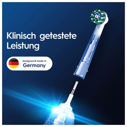 Abbildung Oral-B Pro CrossAction Aufsteckbürsten für elektrische Zahnbürste, X-förmige Borsten
