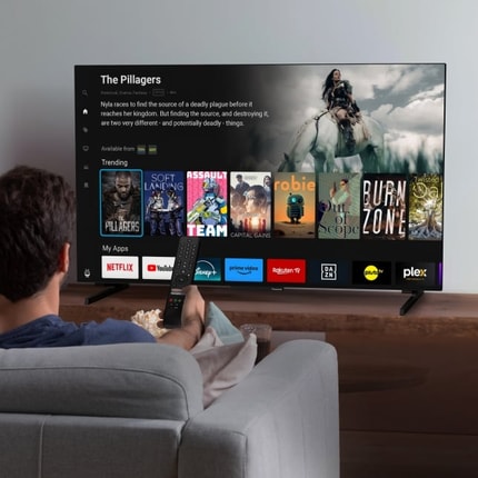 Abbildung Lebendige Farben, hoher Kontrast und toller Sound – wie im Kino.