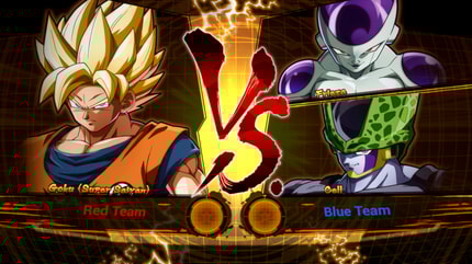 Abbildung Spektakuläre Kämpfe zwischen allmächtigen Gegnern erwarten dich im gefeierten Spiel Dragon Ball FighterZ auf Nintendo Switch!