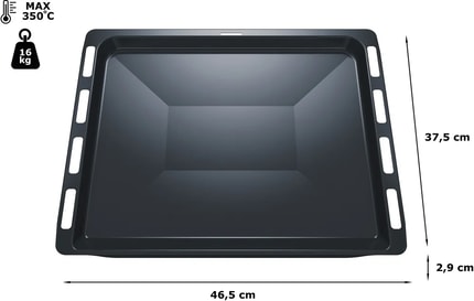 Abbildung Backblech 29 x 465 x 375 mm grauHZ431002