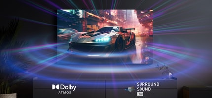 Abbildung Genießen Sie ein atemberaubendes Kinoerlebnis auf einem 4K OLED Fernseher