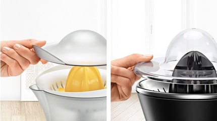 Abbildung Bequeme Kabelaufwicklung und Staubschutzdeckel.