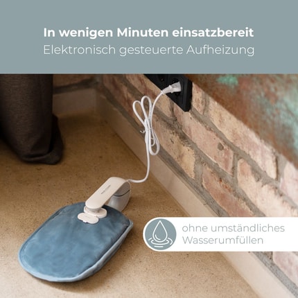 Abbildung Die ProfiCare® Wärmflasche bietet langanhaltende Wärme und Komfort auf Knopfdruck.